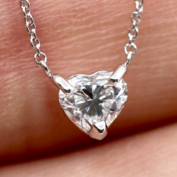 Heart Diamond Necklace - Picture 2 of 5